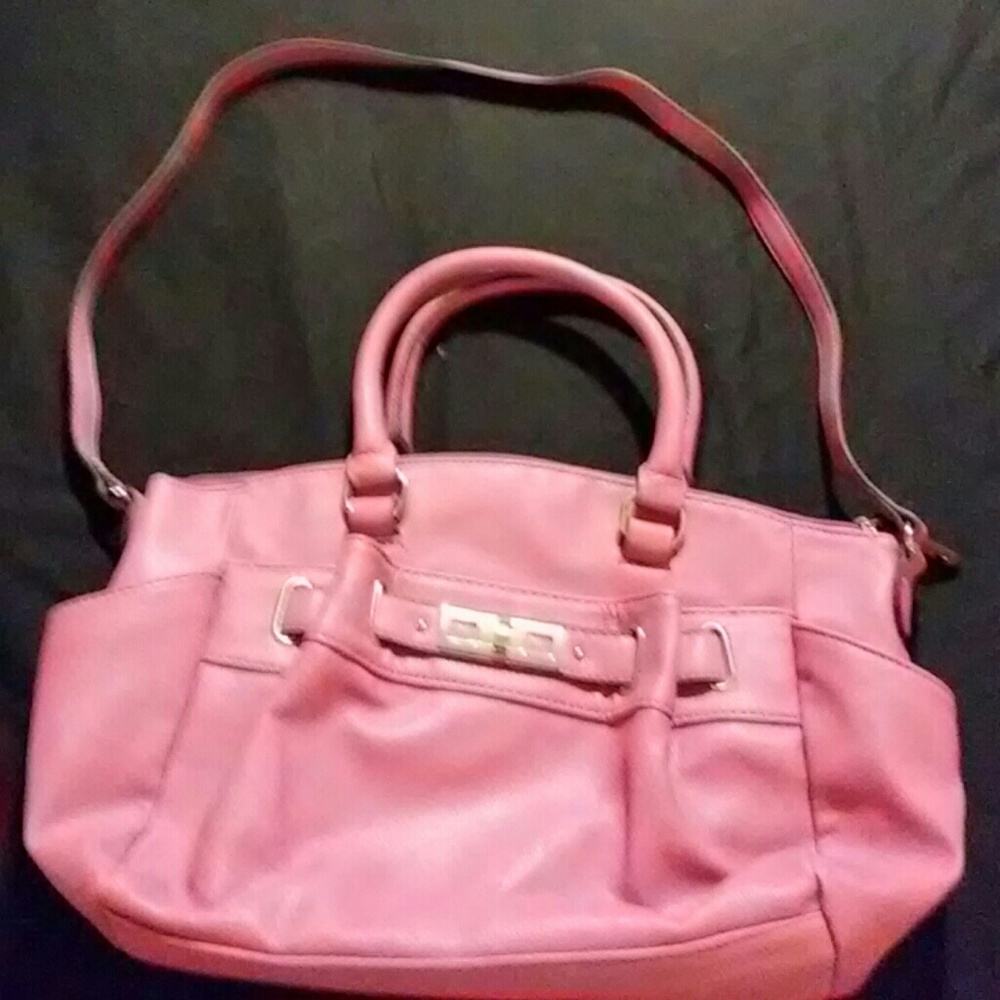 Deep pink shoulder/hand bag